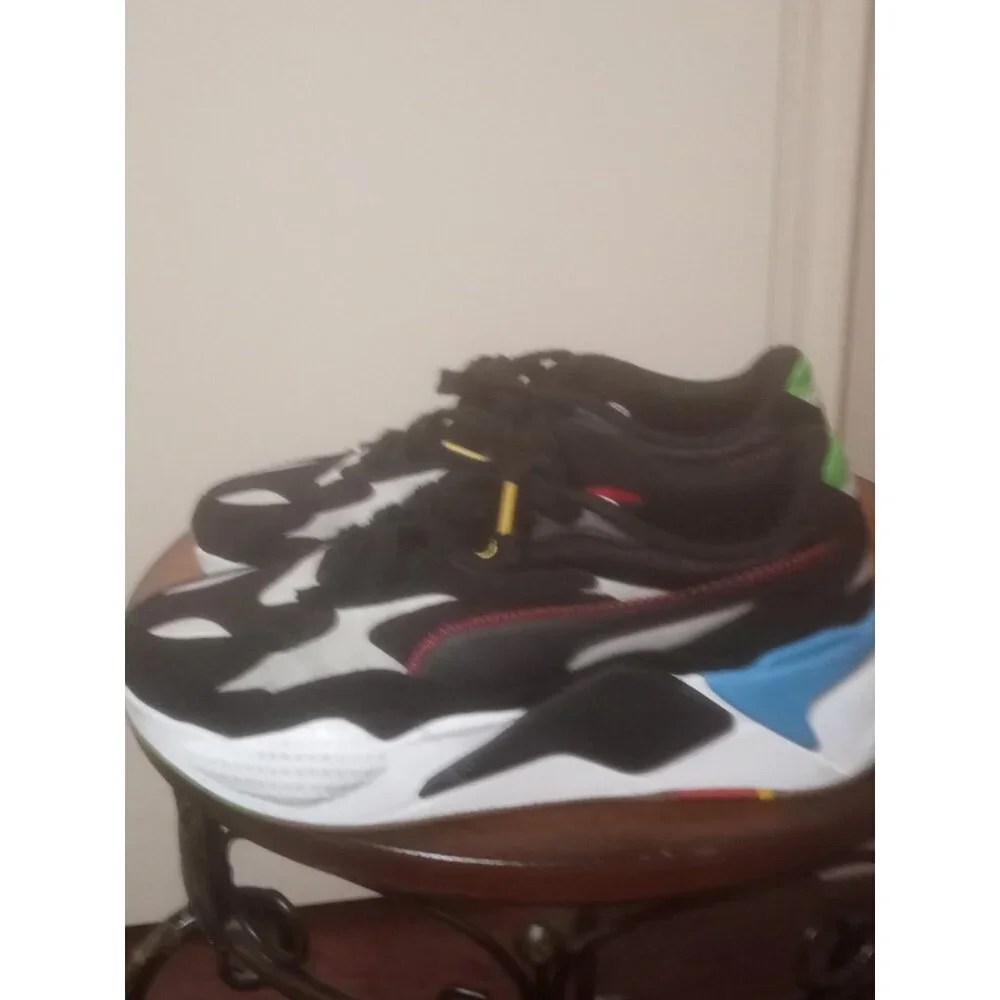 Puma RS-X3 Unity Black Sneakers Shoes Mens US Size 7 373308-02 Lace Up